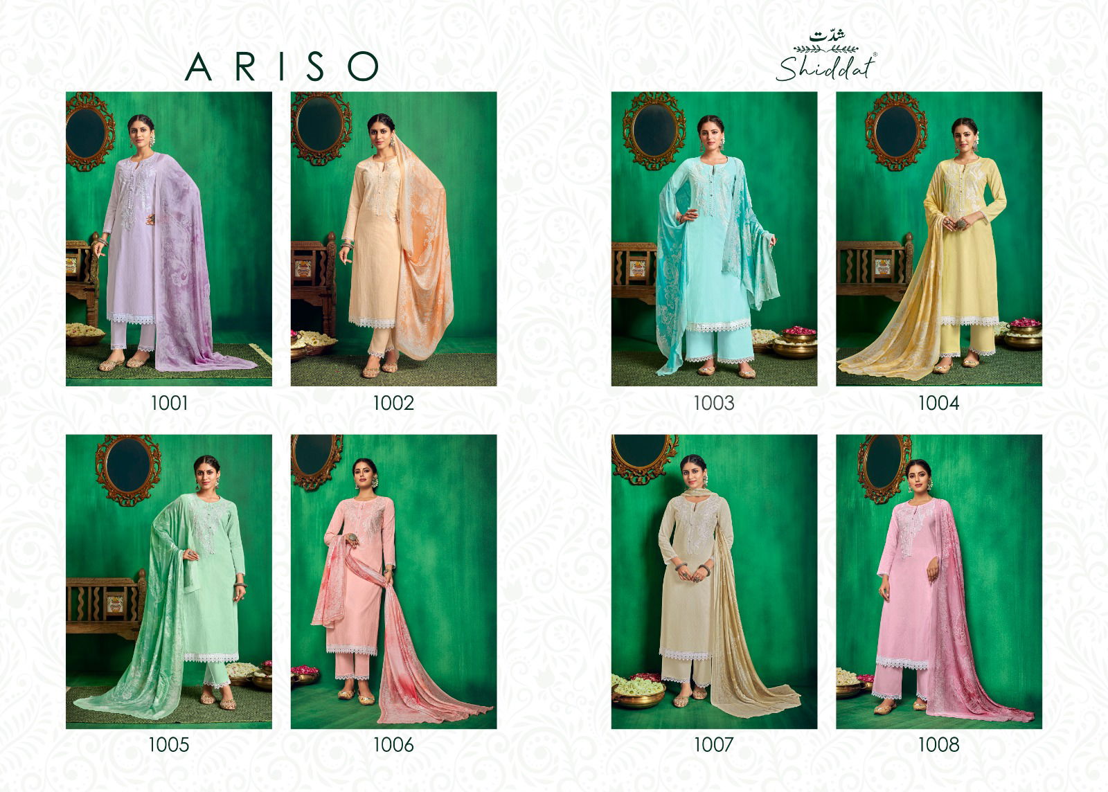 Ariso By Shiddat Shiddat Printed Cotton Embroidery Designer Salwar Kameez Wholesale Market In Surat